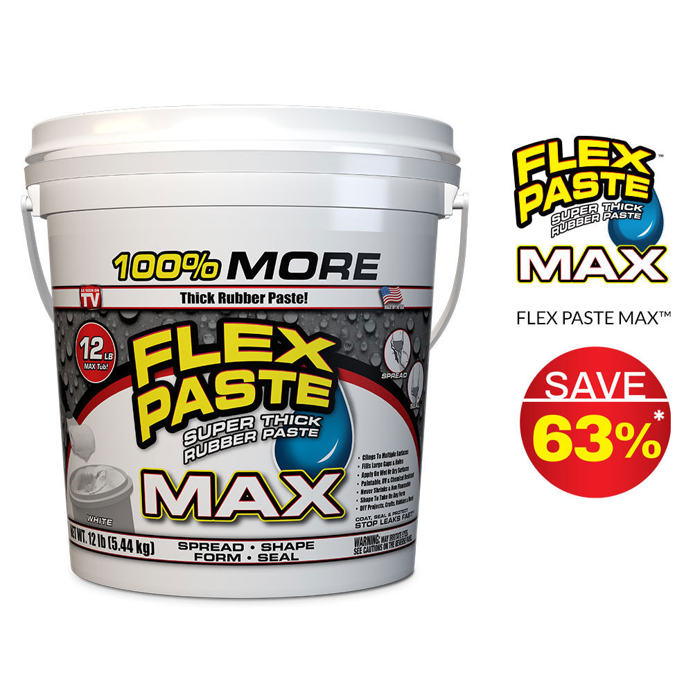 What is the maximum thickness of Flex Seal when it dries?